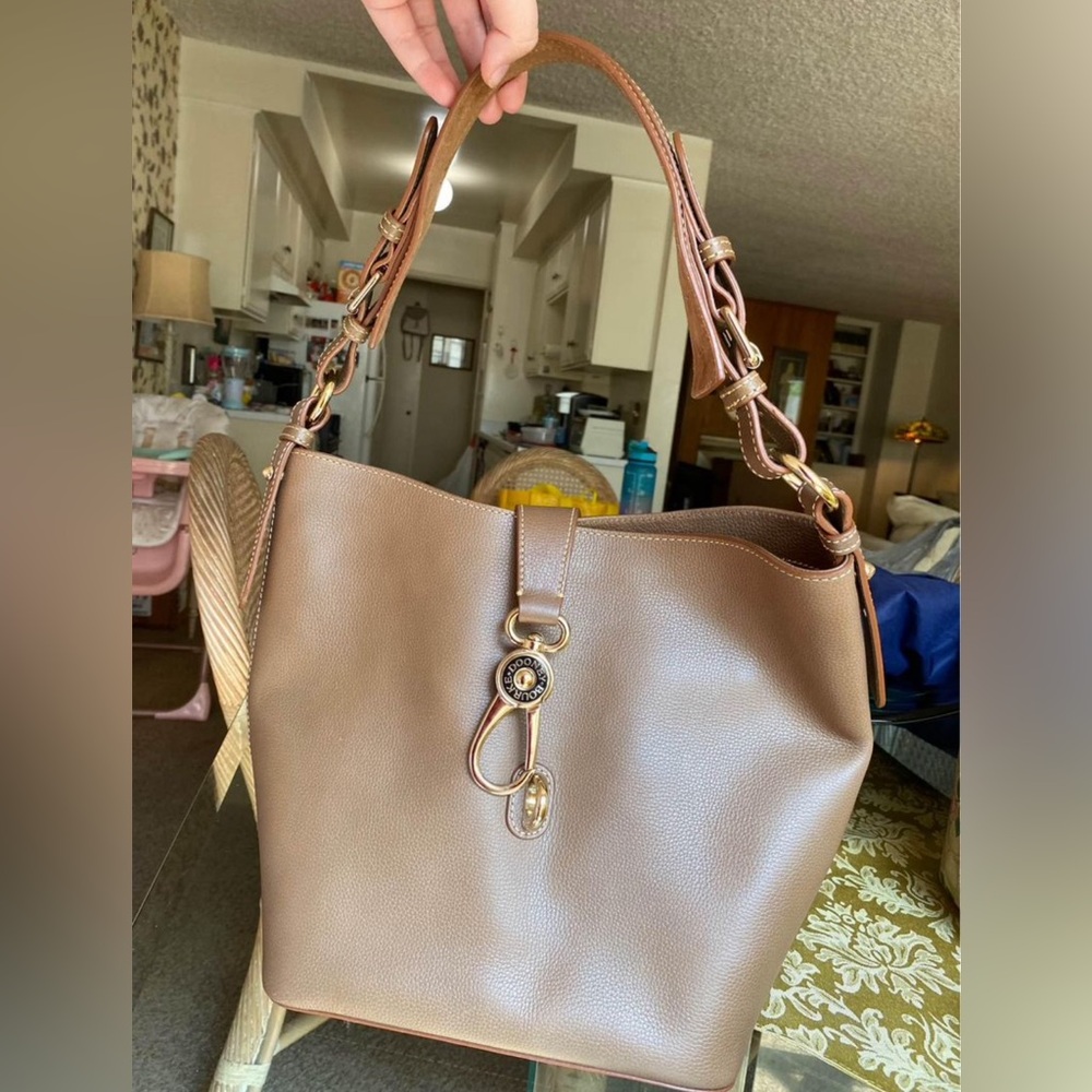 Dooney & Burke Leather Lock Purse